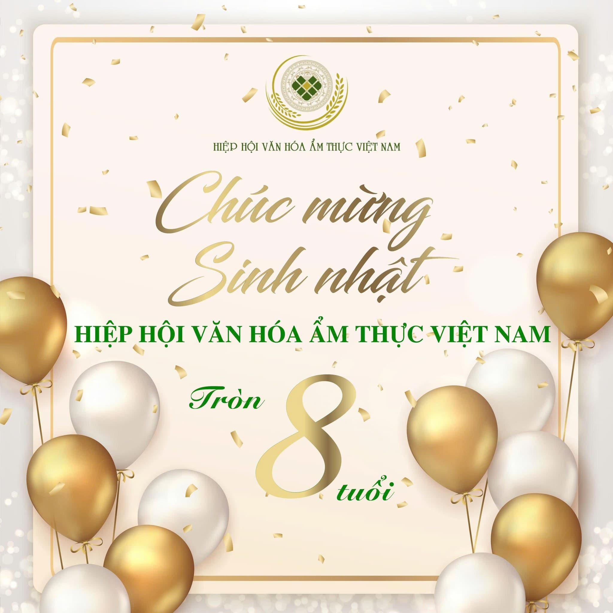 MỪNG NGÀY THÀNH LẬP HIỆP HỘI VĂN HOÁ ẨM THỰC VIỆT NAM - 12.06